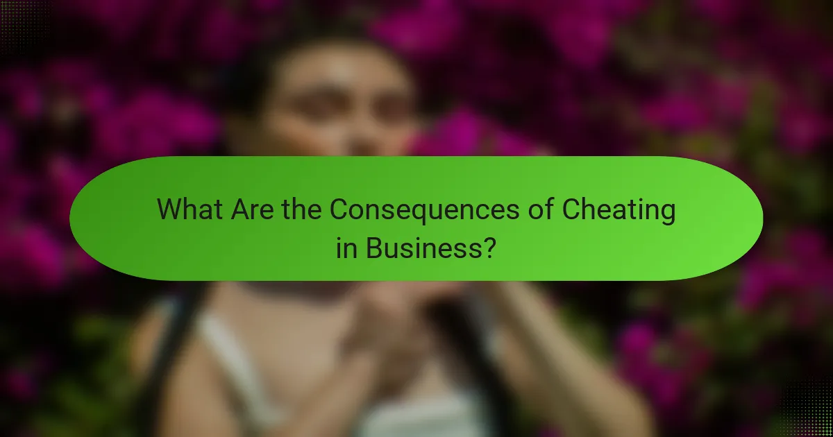 What Are the Consequences of Cheating in Business?